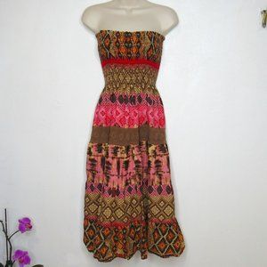 She's Cool Strapless Summer Dress Size XL